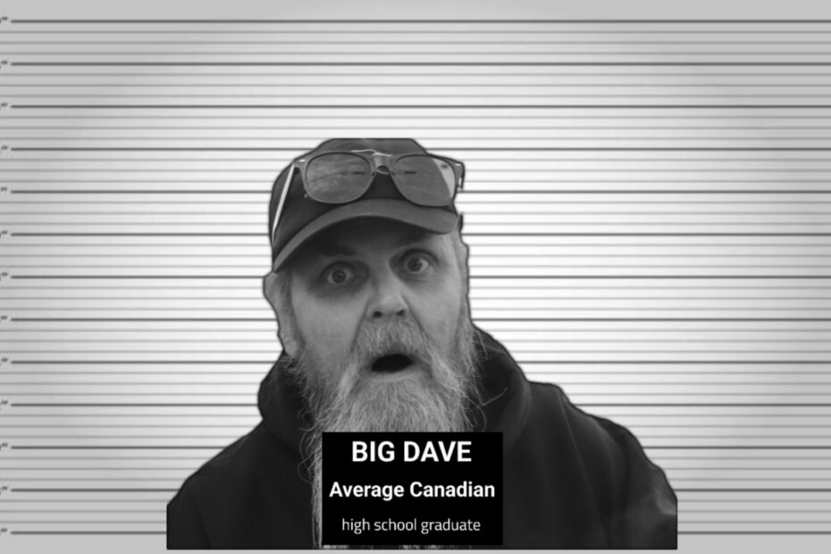 Busted! Big Dave at your favourite Restaurant